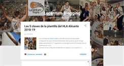 Desktop Screenshot of lucentumblogging.com