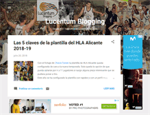 Tablet Screenshot of lucentumblogging.com